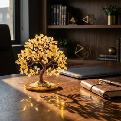 发财树-1 Golden Citrine Money Tree