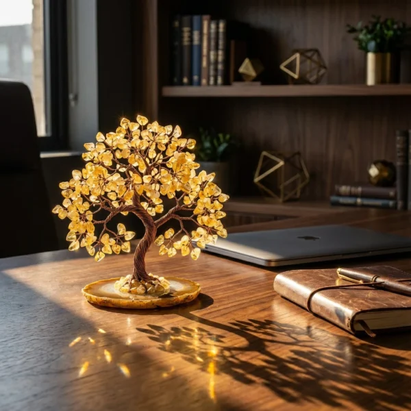 发财树-1 Golden Citrine Money Tree
