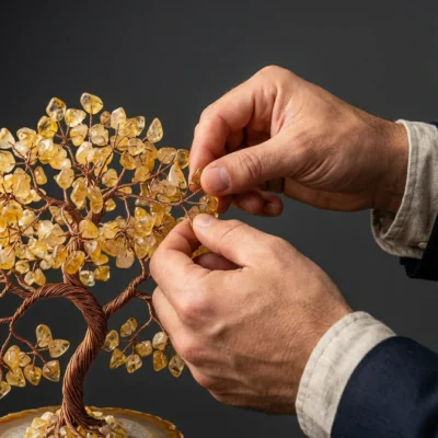 发财树-2 Golden Citrine Money Tree