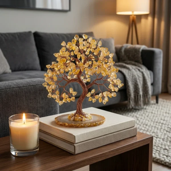 发财树-3 Golden Citrine Money Tree