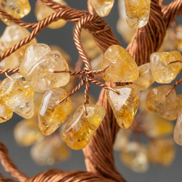 发财树-4 Golden Citrine Money Tree