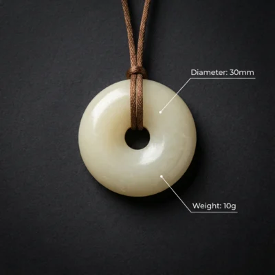 平安扣-3 Jade Donut Pendant