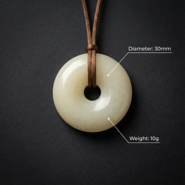 平安扣-3 Jade Donut Pendant