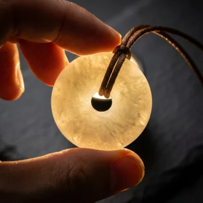 平安扣-4 Jade Donut Pendant