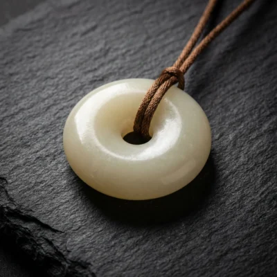 平安扣-main Jade Donut Pendant