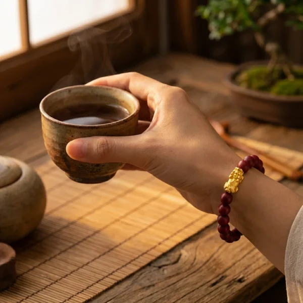 Real Cinnabar Bracelet