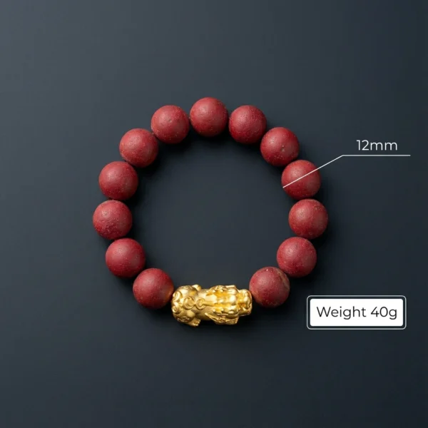 Real Cinnabar Bracelet