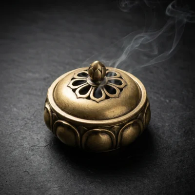 Brass Lotus Censer
