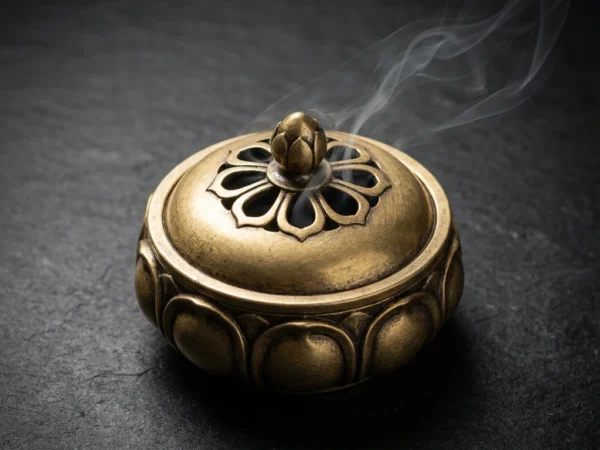 莲花香炉-main Brass Lotus Censer