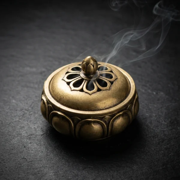 Brass Lotus Censer