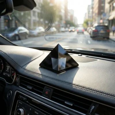 Black Obsidian Pyramid