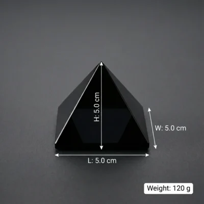 Black Obsidian Pyramid