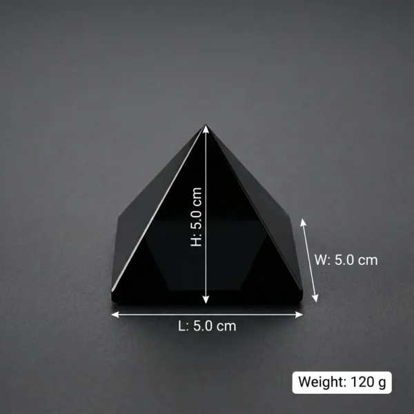 Black Obsidian Pyramid