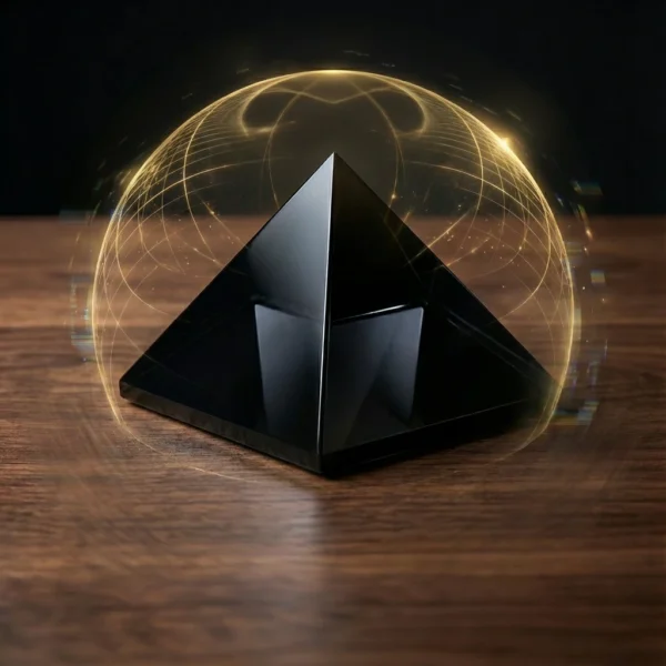 Black Obsidian Pyramid